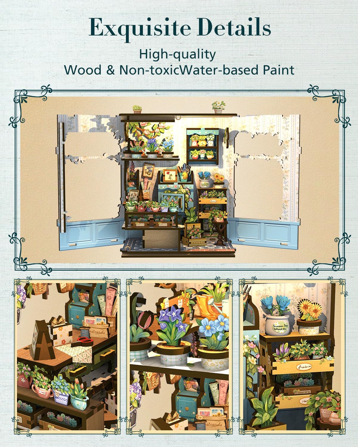 Thumbnail 5 de Cutefun DIY Book Nook Kit 265 piezas