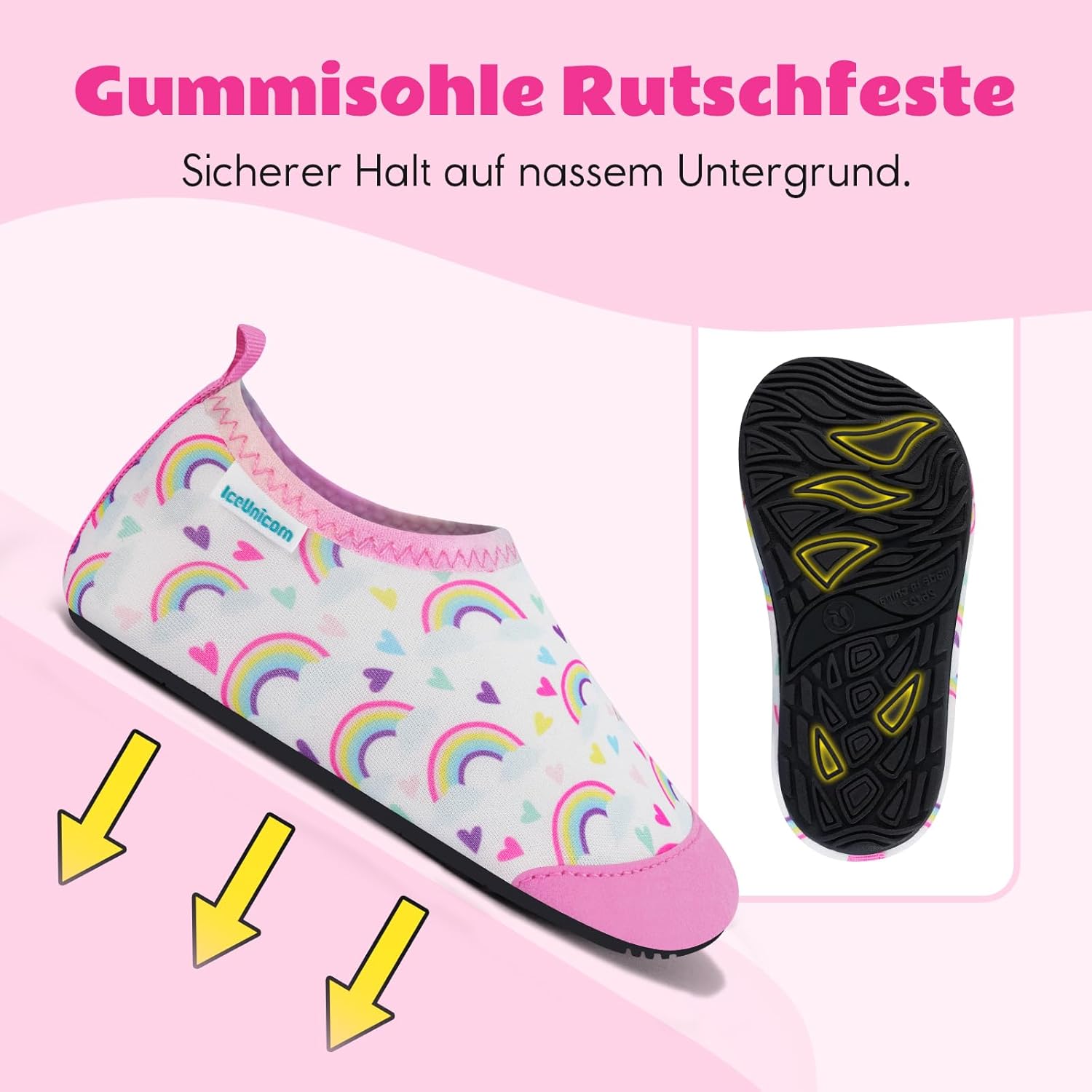 Thumbnail 4 de IceUnicorn Kinder Strandschuhe – wasserdichte Aquaschuhe für Strand, Pool und Badesee
