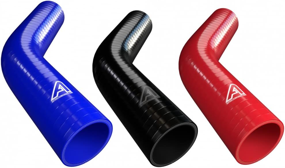 Detalle 2 de 51mm ID Black 45° Silicone Elbow Hose
