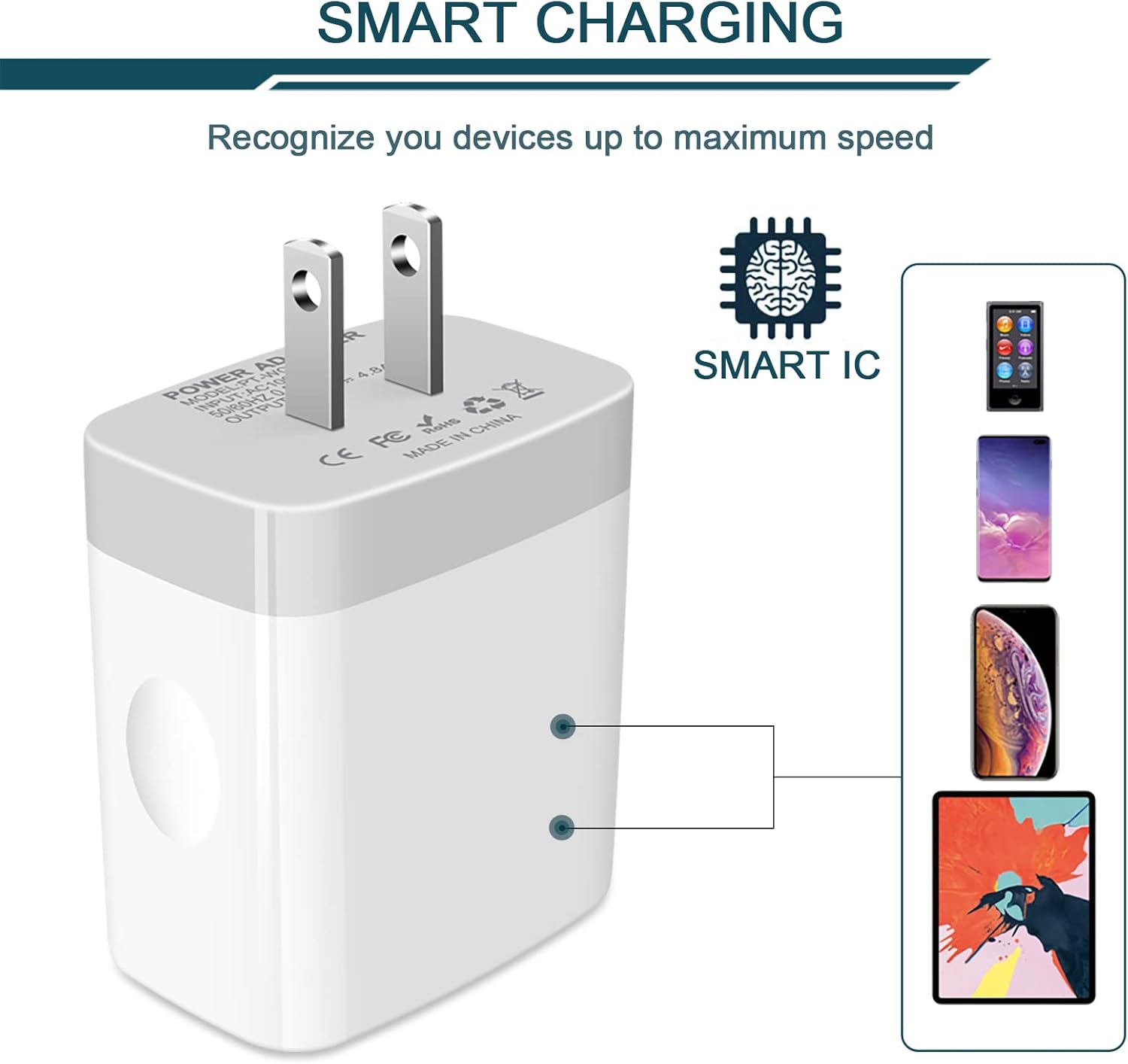 Thumbnail 2 de AILKIN 4.8A USB Charger Cube 4-port