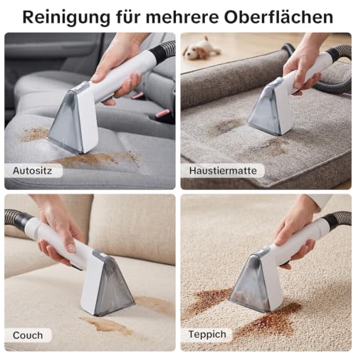 Thumbnail 7 de Lubluelu Nasssauger Polsterreiniger – 600 W, 22 kPa Tiefenreinigung für Teppiche und Polstermöbel
