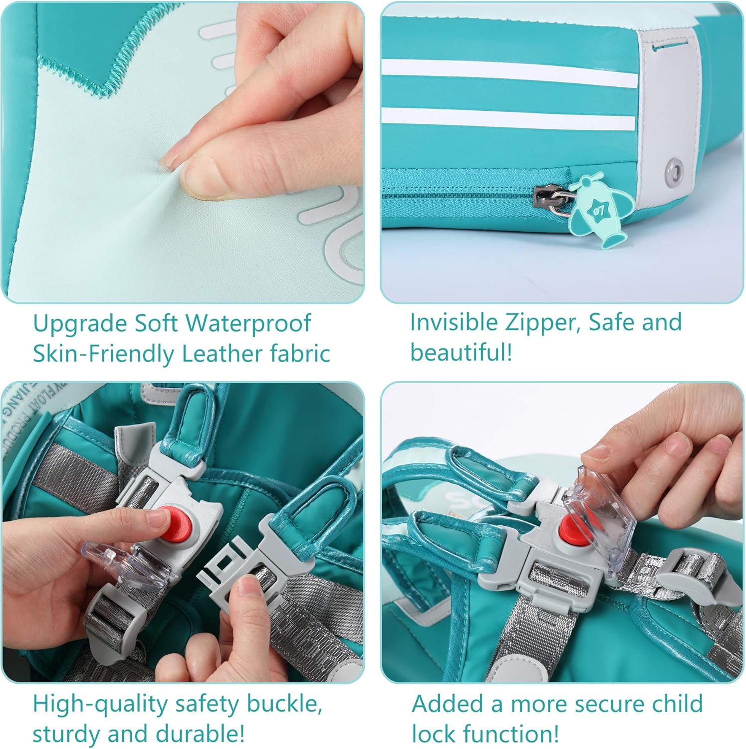 Thumbnail 2 de Mambobaby Float Add Tail Baby Swim Float with Canopy (Global Limited Edition - Green)