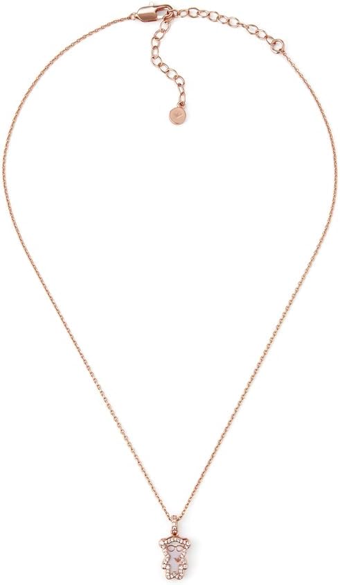 Detalle de Emporio Armani Damen Halskette aus Messing mit Karabinerverschluss in Roségold