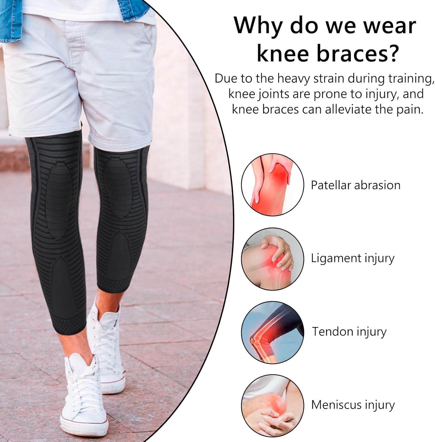 Detalle de Ruilaibao graded compression full leg sleeves
