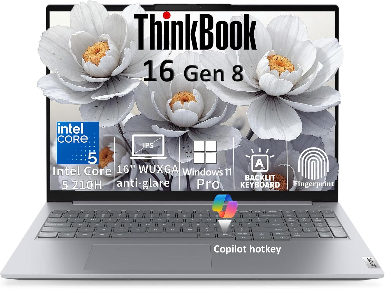 Detalle de Lenovo ThinkBook 16 laptop Gen 8