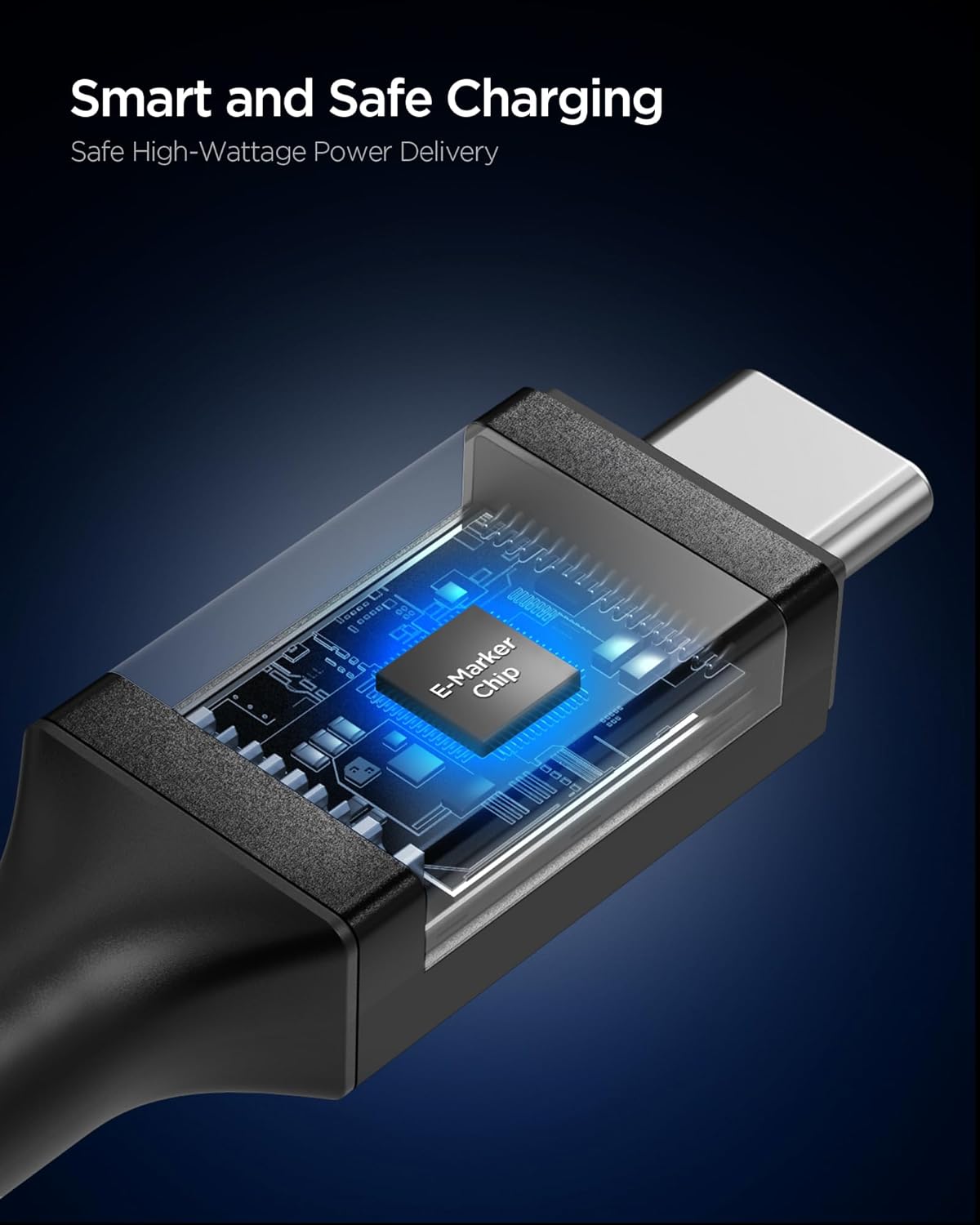 Thumbnail 2 de Spigen Essential Cavo USB Type-C USB-C 240W PD rapido 1,2 m con E-Marker e DuraBend (nero)