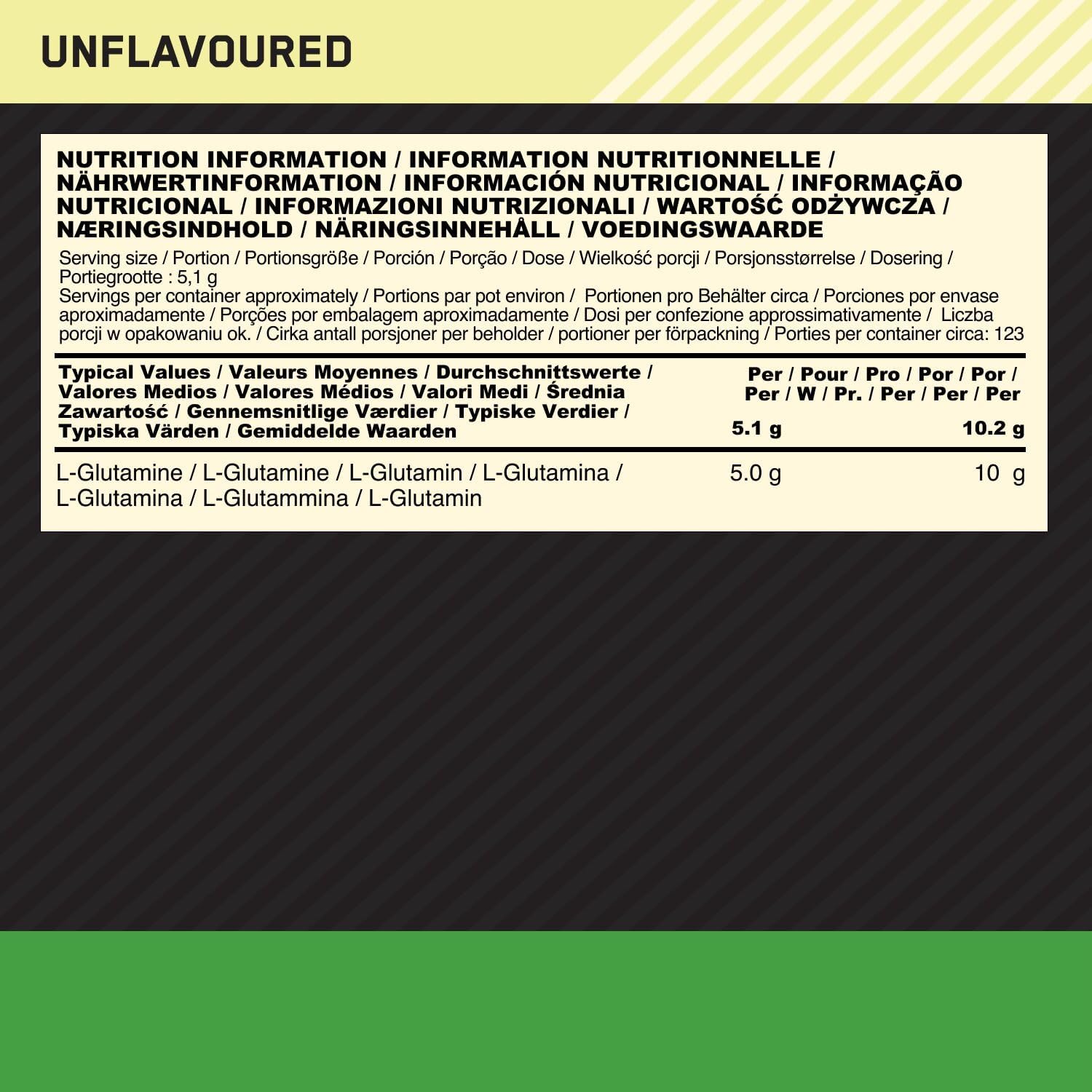 Thumbnail 6 de Optimum Nutrition Glutamine 630 g non aromatisé