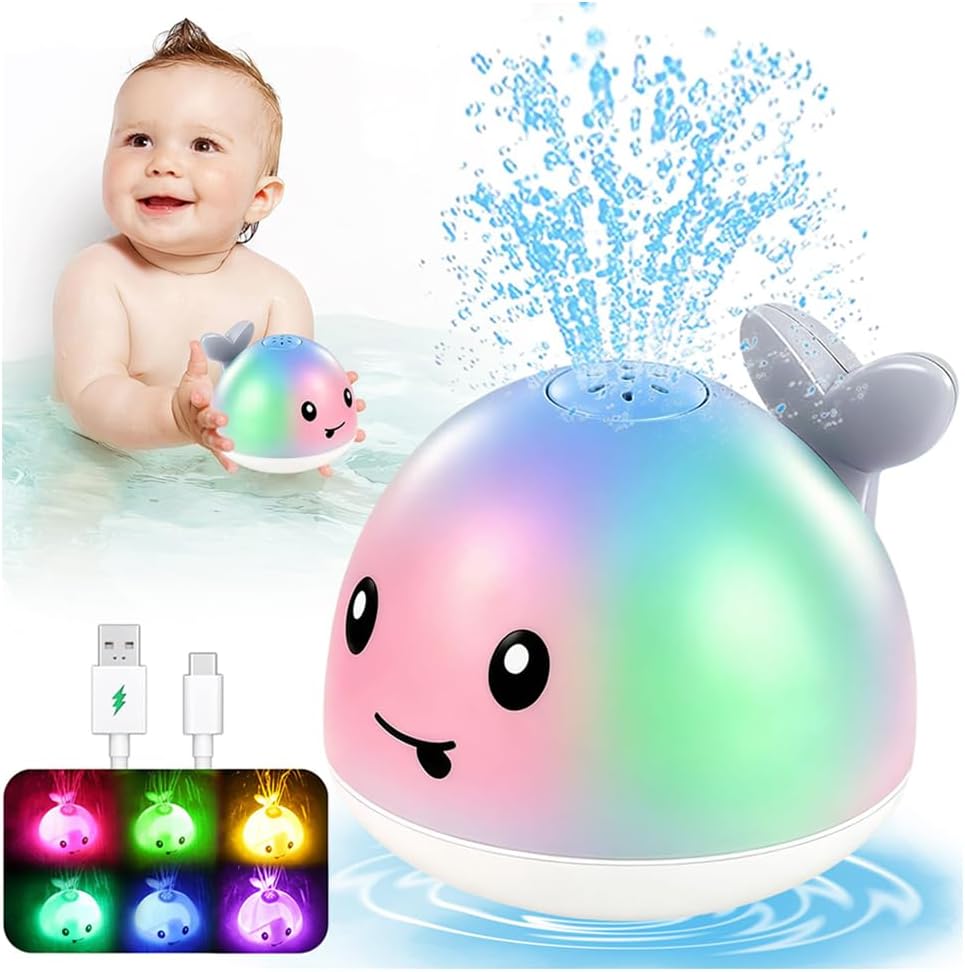 Detalle de Light Up Whale Bath Toy for 1-3 Years
