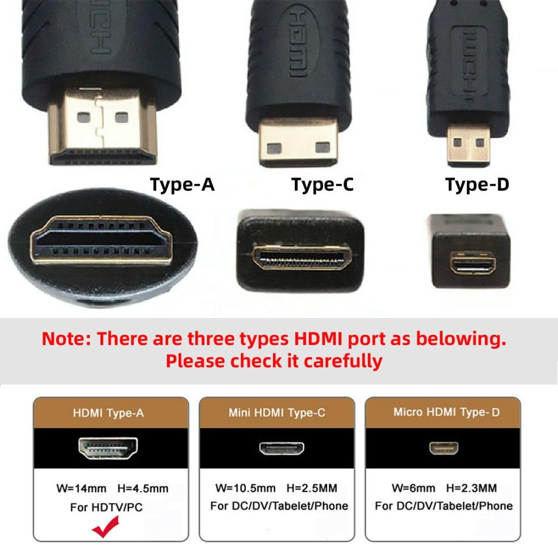 Detalle de chenyang HDMI 2.1 Kabel – 8K@60Hz, 4K@120Hz, 48 Gbps, vergoldete Stecker, 0,5–5,0 m