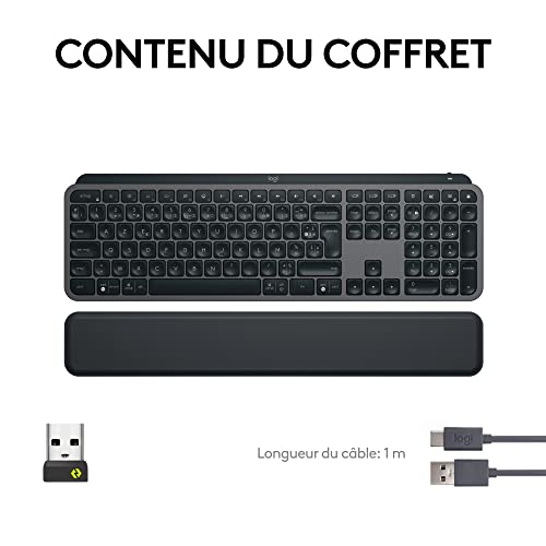 Thumbnail 8 de Logitech MX Keys S Plus Clavier sans Fil et Repose Poignet – FRA AZERTY