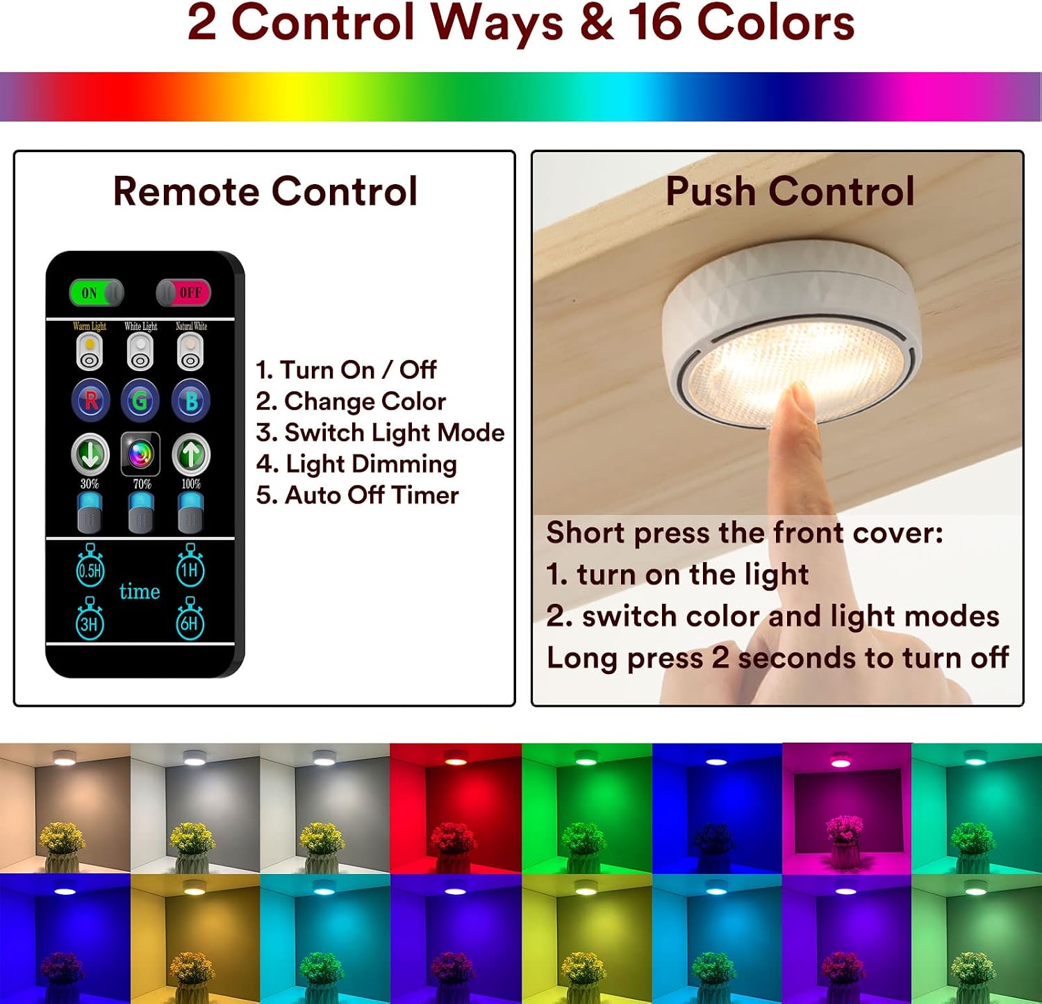 Thumbnail 3 de Onumii Under Cupboard Light RGB 6 Pack
