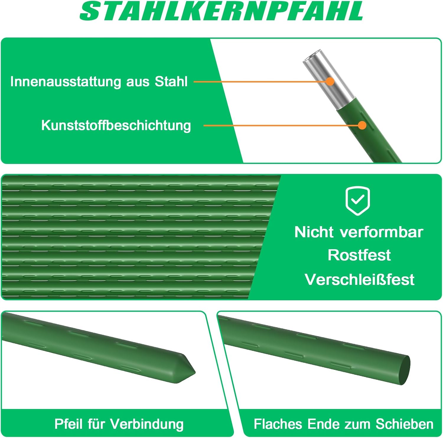 Thumbnail 3 de SUNYRISY Gurke Rankhilfe & Rankgitter in A-Form, 150 cm – grün