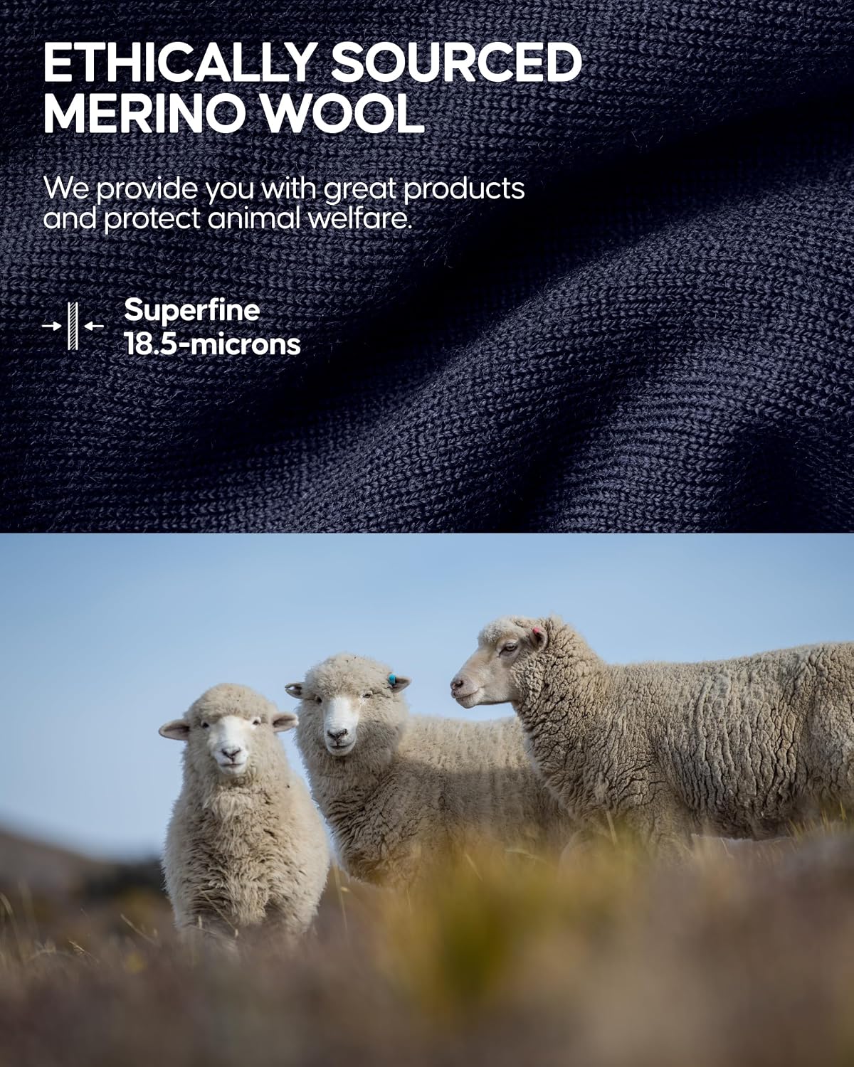 Detalle de Danish Endurance Merino beanie hat