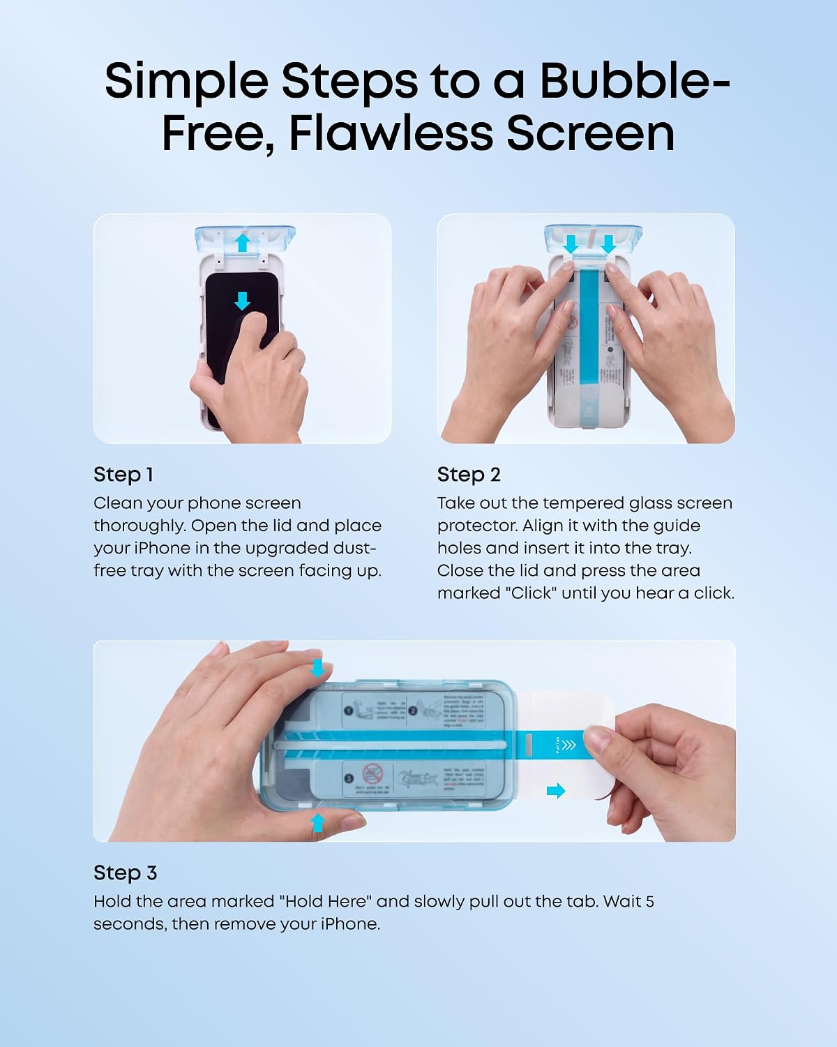 Detalle de Anker A4202 Tempered Glass Screen Protector for iPhone 18/17 Pro Max, 2-Pack