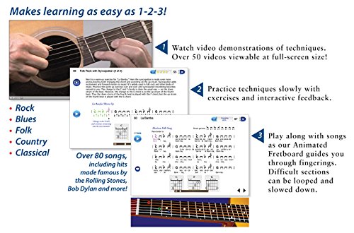 Thumbnail 2 de eMedia Guitar Method v6 [PC Download] — Learn at Home
