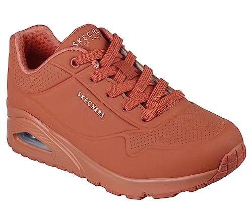 Detalle de Skechers Damen Sneaker in Orange, Größe 36 EU – Sneaker aus Synthetic Leather