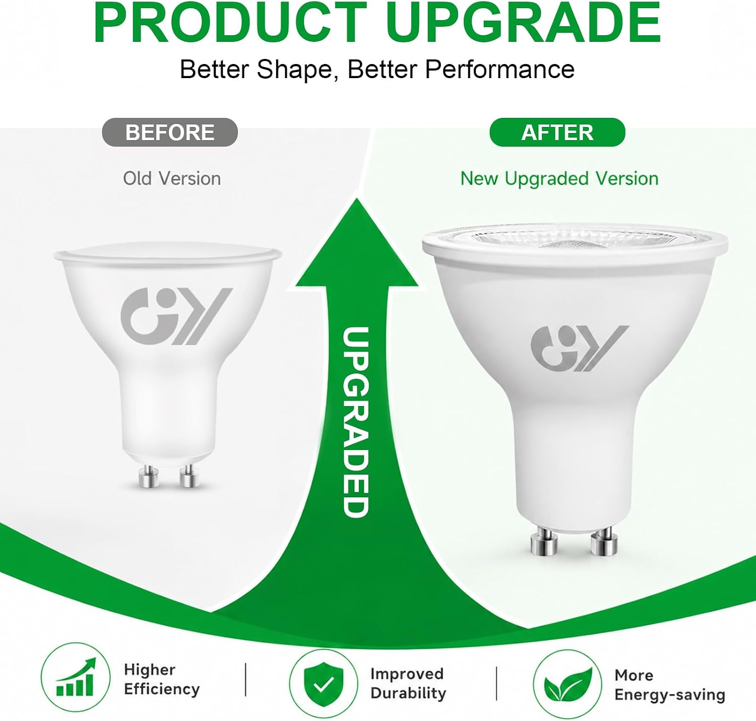 Detalle 2 de GY GU10 LED bulb 4.9W 780lm, 10 pack