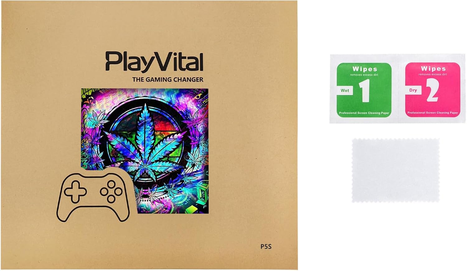 Thumbnail 6 de PlayVital Psychedelic Leaf skin for PS5 Slim