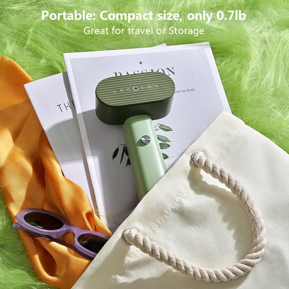 Detalle de Nexdoo G6 Steamer for Clothes Portable 2-in-1 Travel Steamer Iron (Green) — 0.7 lbs