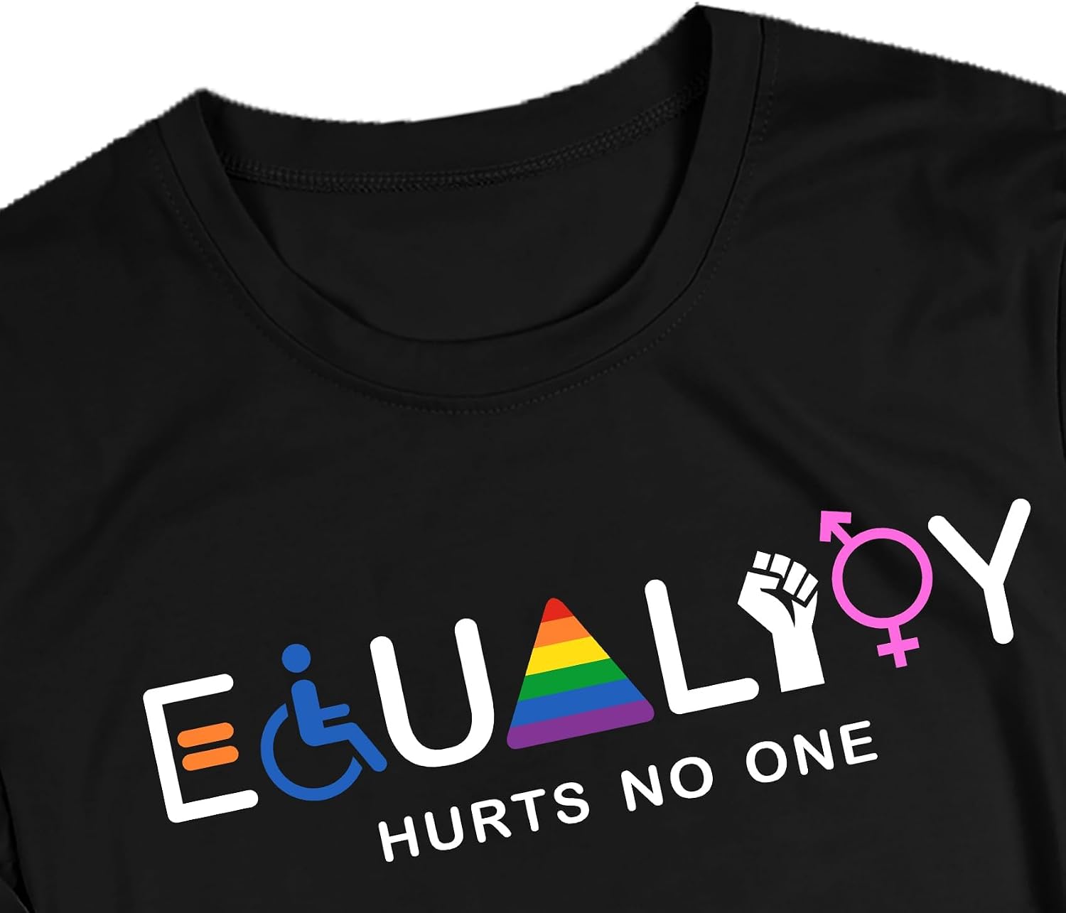 Detalle de hohololo Mens Pride T Shirt: Equality That Hurts No One