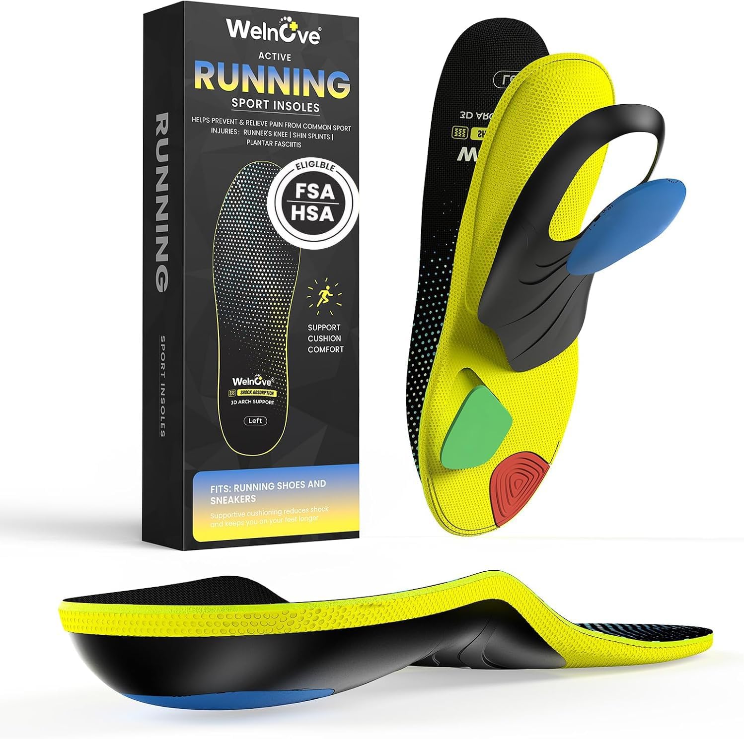 Detalle de Welnove Semelles Orthopédiques Sport XL 43-46