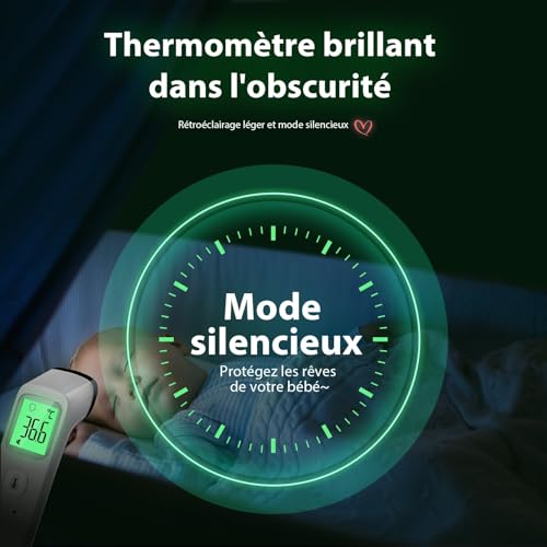 Detalle 2 de Viproud Thermomètre Frontal Sans Contact – Mesure rapide et fiable pour toute la famille