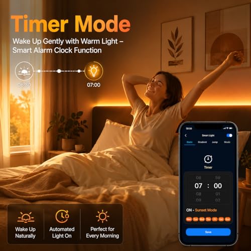 Thumbnail 6 de shalaker 20M RGB LED Strip Lights with Bluetooth App & Remote