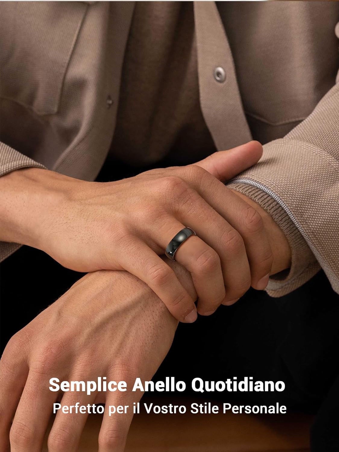 Thumbnail 3 de PROSTEEL Anello Personalizzabile da Uomo e Donna – Incisione su Acciaio Inossidabile, Oro 18K Placcato o Nero (Confezione regalo)