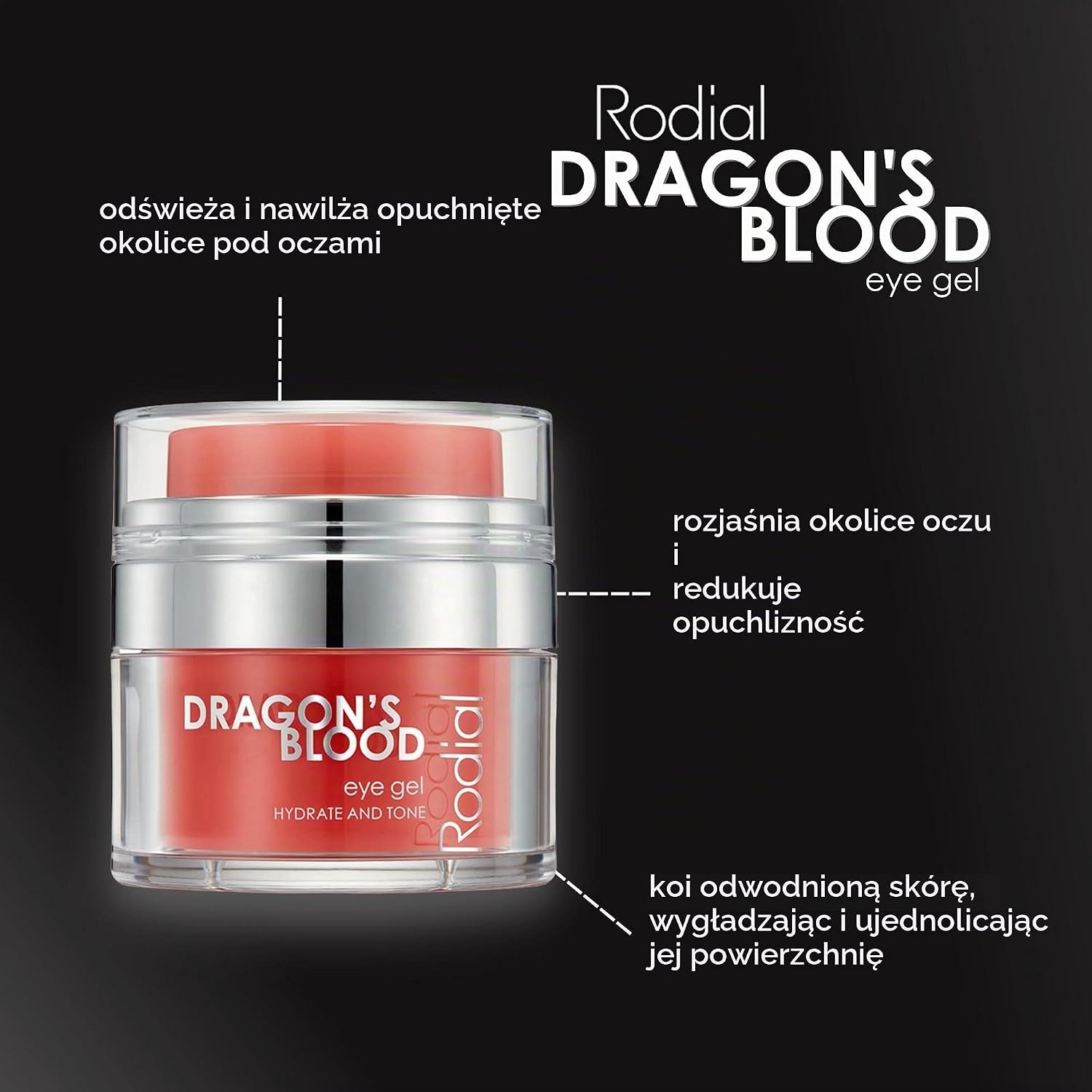Detalle 2 de Rodial SKDRGBLDEYE15 Dragon's Blood Eye Gel – żel pod oczy