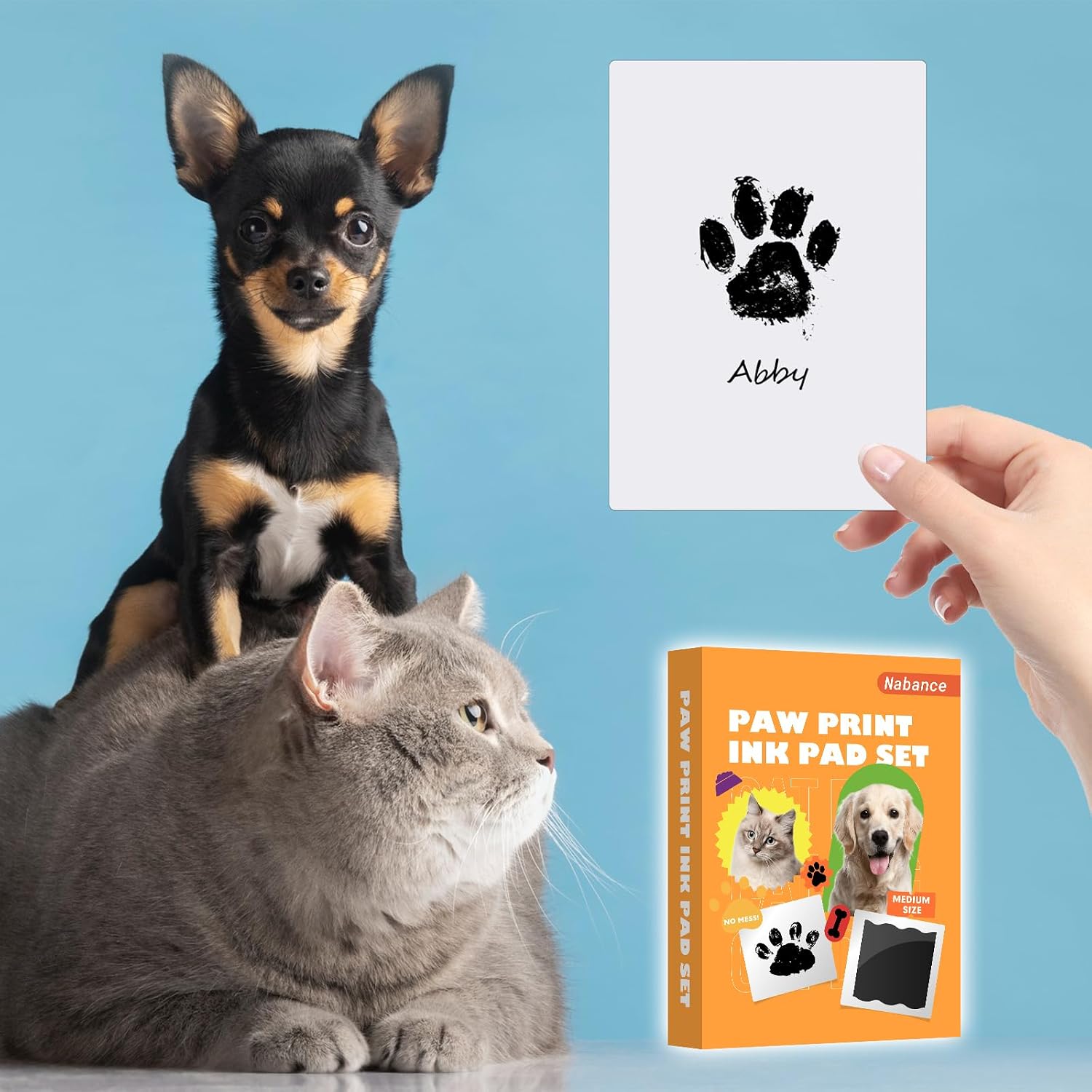 Thumbnail 6 de Nabance Fußabdruck Set 9,5×6 cm 🐾