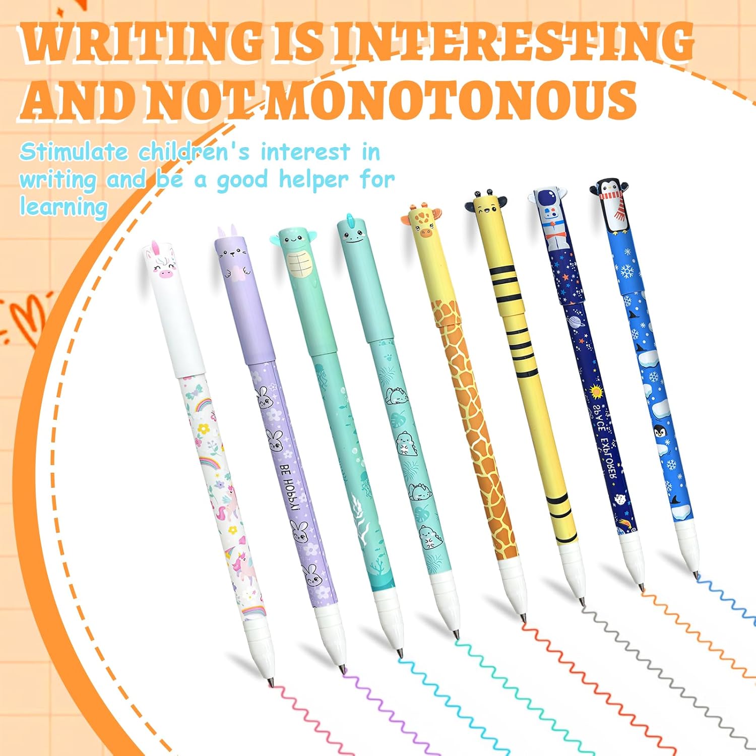 Thumbnail 4 de TULAMORIY 8 pezzi penne gel cancellabili ✏️