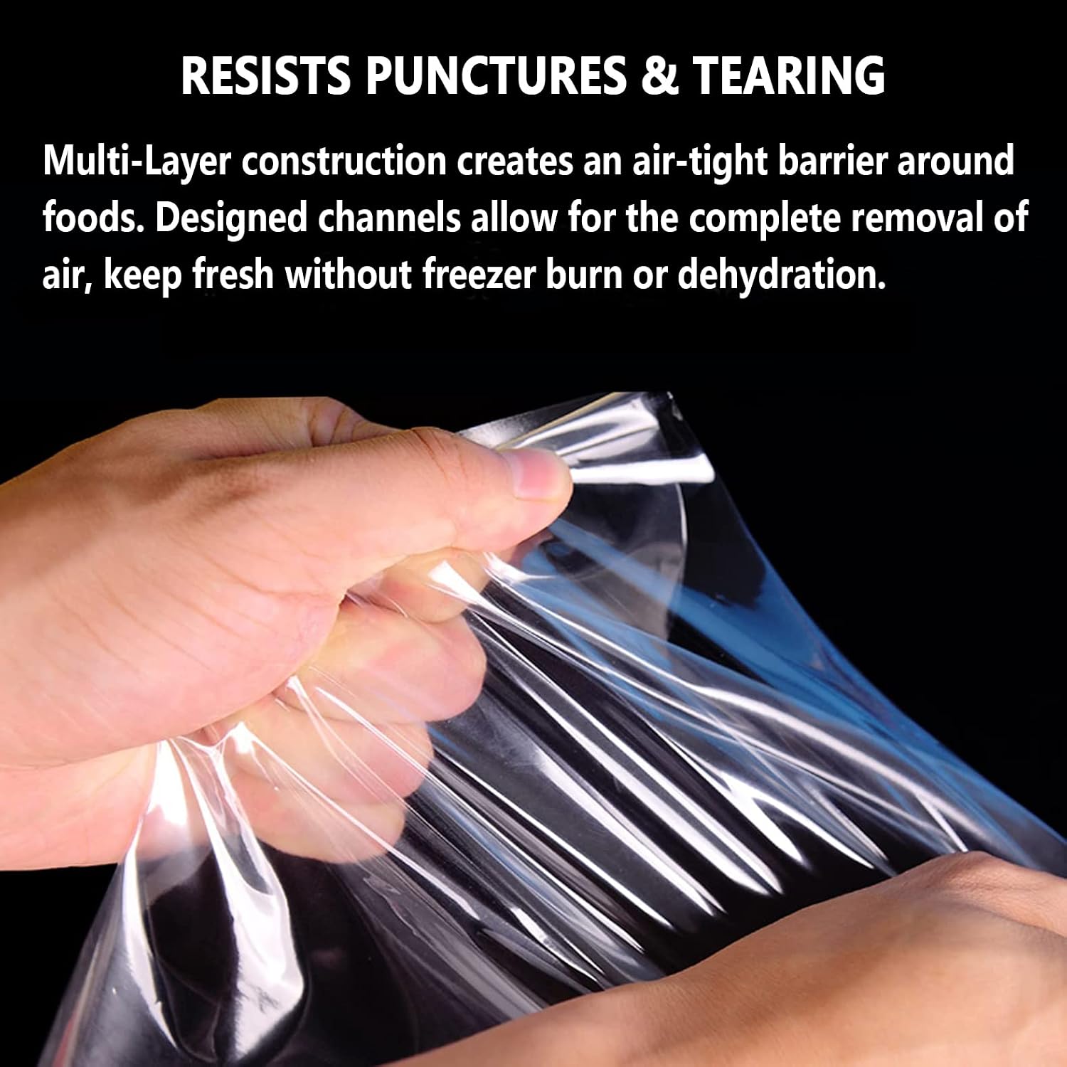 Thumbnail 5 de Kitboodle Reusable Vacuum Sealer Rolls, 8" and 11", BPA-Free, Embossed