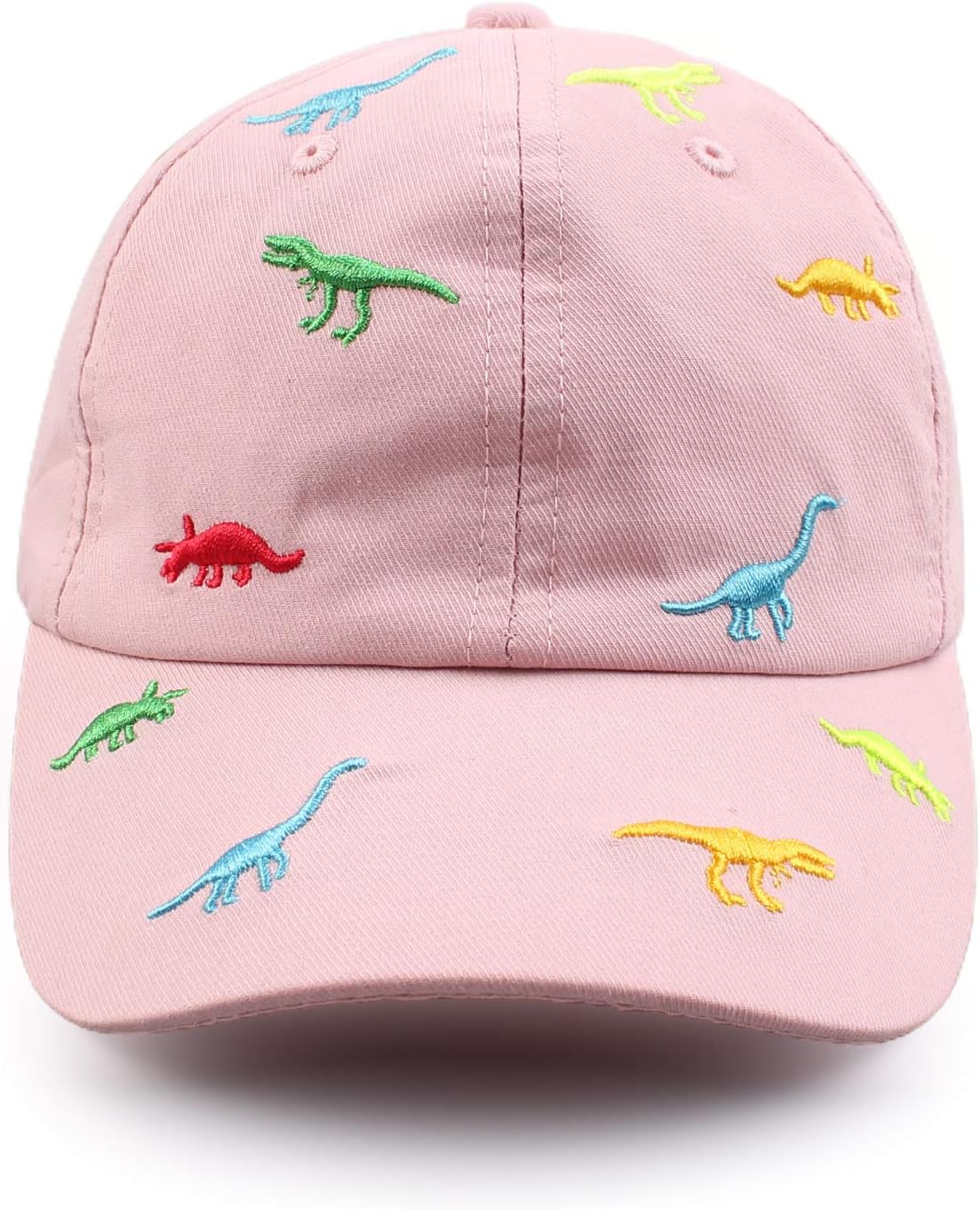 Detalle 2 de XIAOHAWANG Sommer Baseball Cap für Kinder 2–6 Jahre mit Dinosaurier-Stickerei – Verstellbare Schirmmütze aus Baumwolle