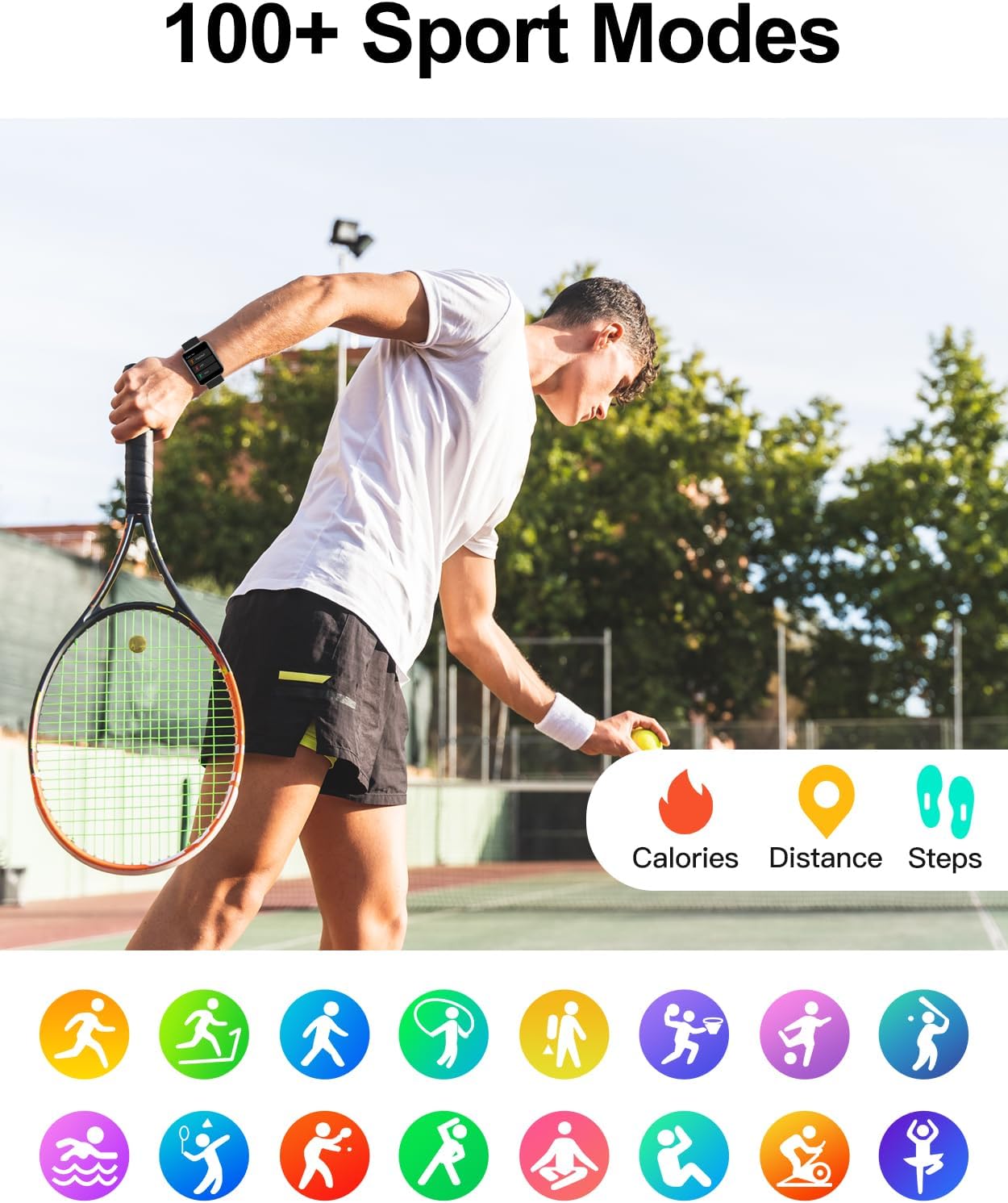 Detalle de Dakofied Smartwatch chiamate Bluetooth cardiofrequenzimetro IP68