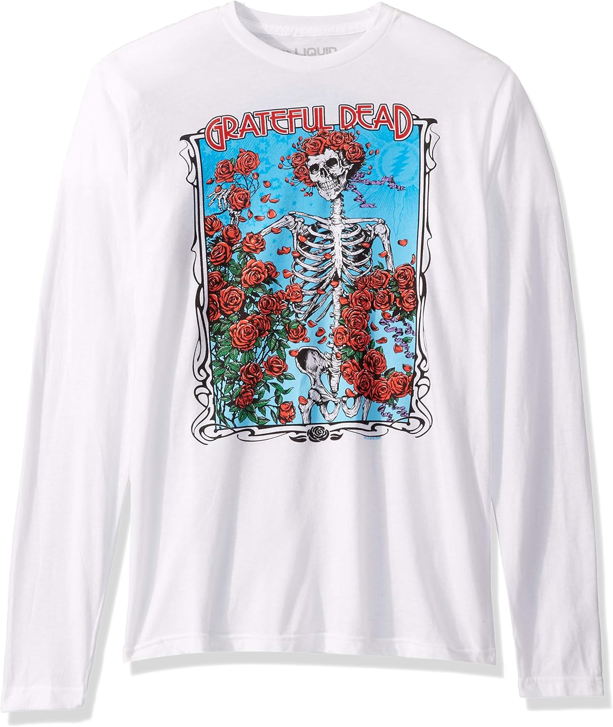 Detalle de Liquid Blue Grateful Dead Bertha Wheel Roses Tee