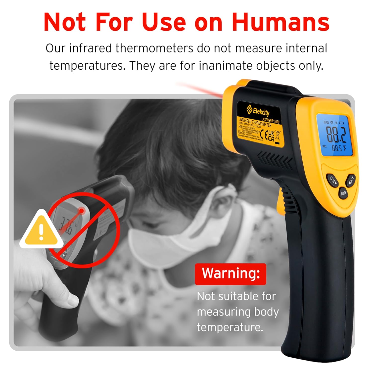 Thumbnail 3 de Etekcity Lasergrip 800 infrared thermometer -50°C