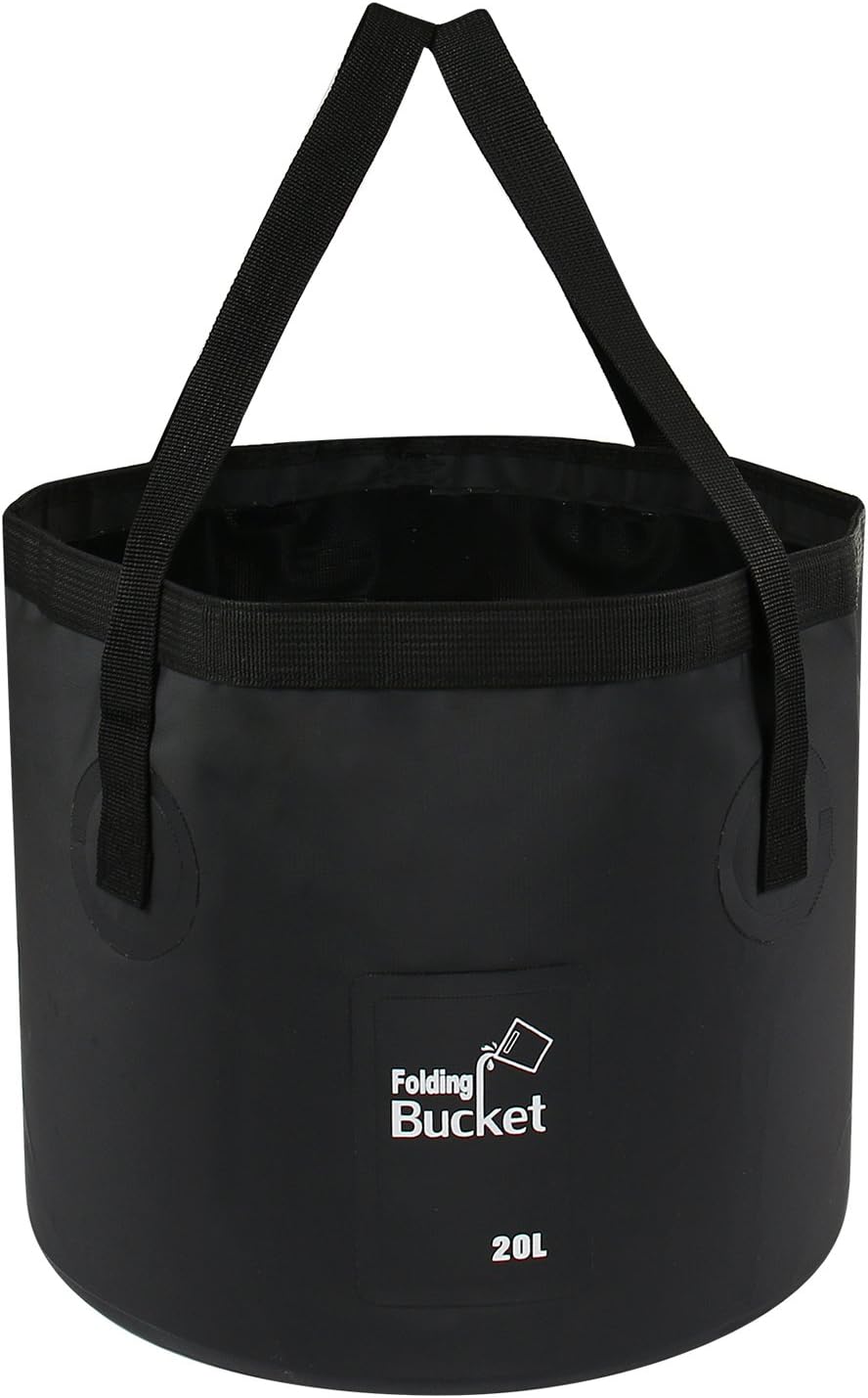 Detalle de Folding Bucket 20L – Foldable Camping Storage Container, Portable and Durable