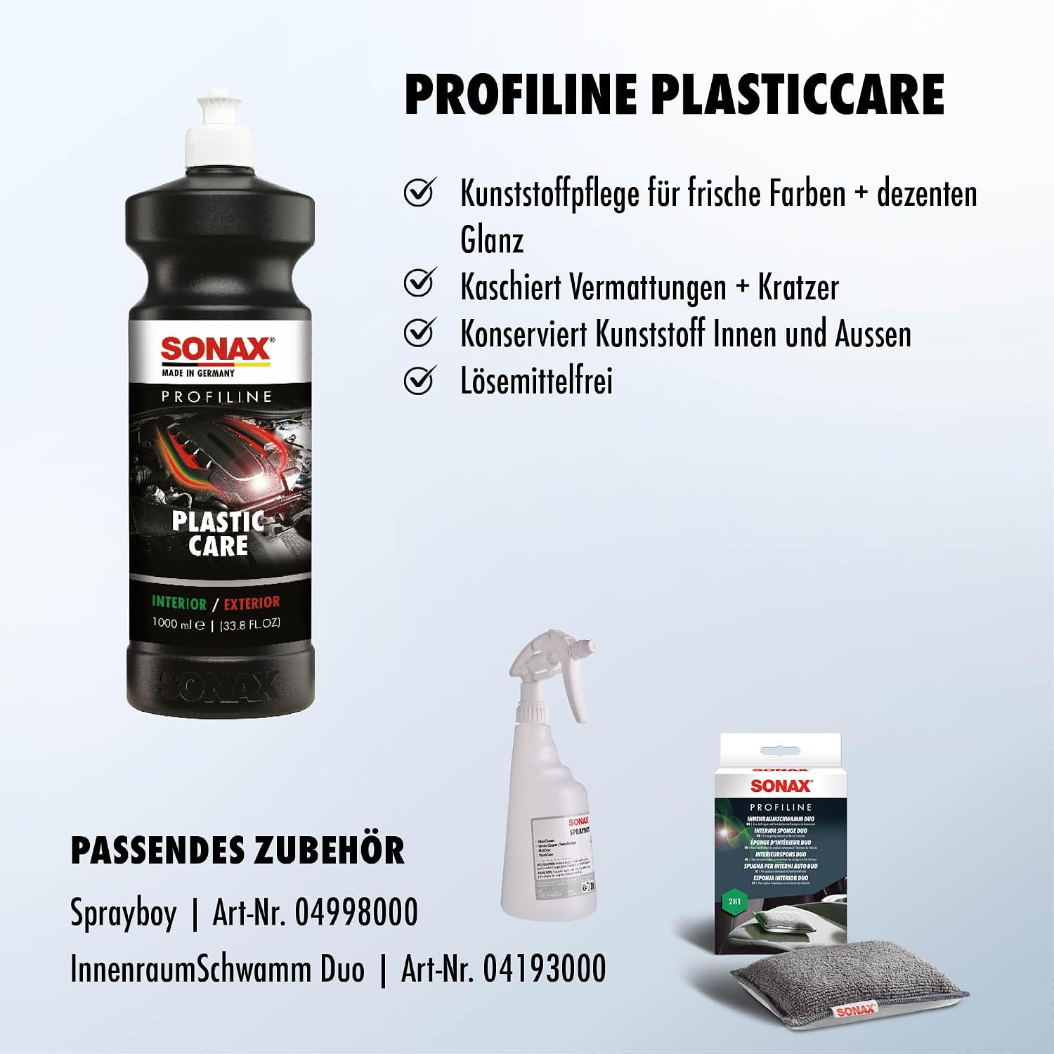 Thumbnail 3 de SONAX PROFILINE PlasticCare 1 Liter Kunststoffpflege