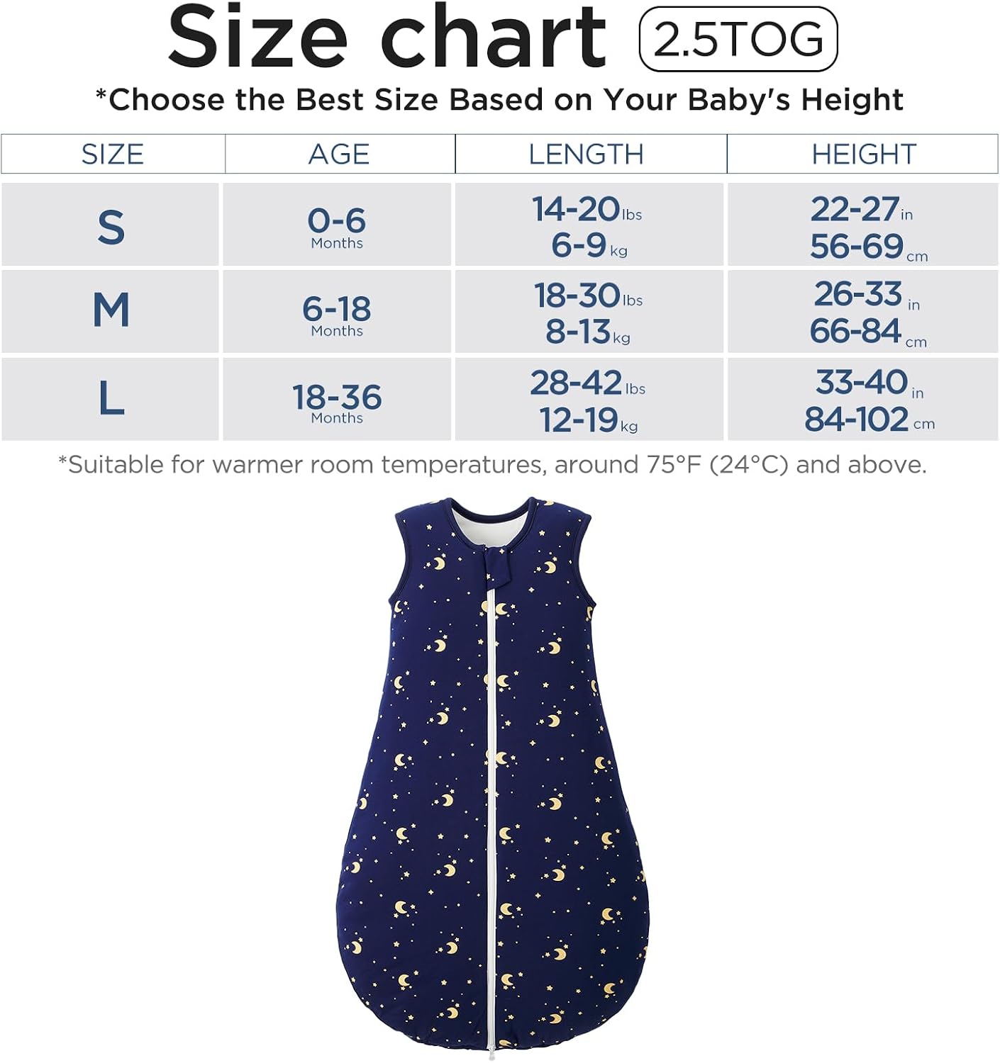 Thumbnail 5 de Duomiaomiao Baby Sleeping Bag 2.5 TOG
