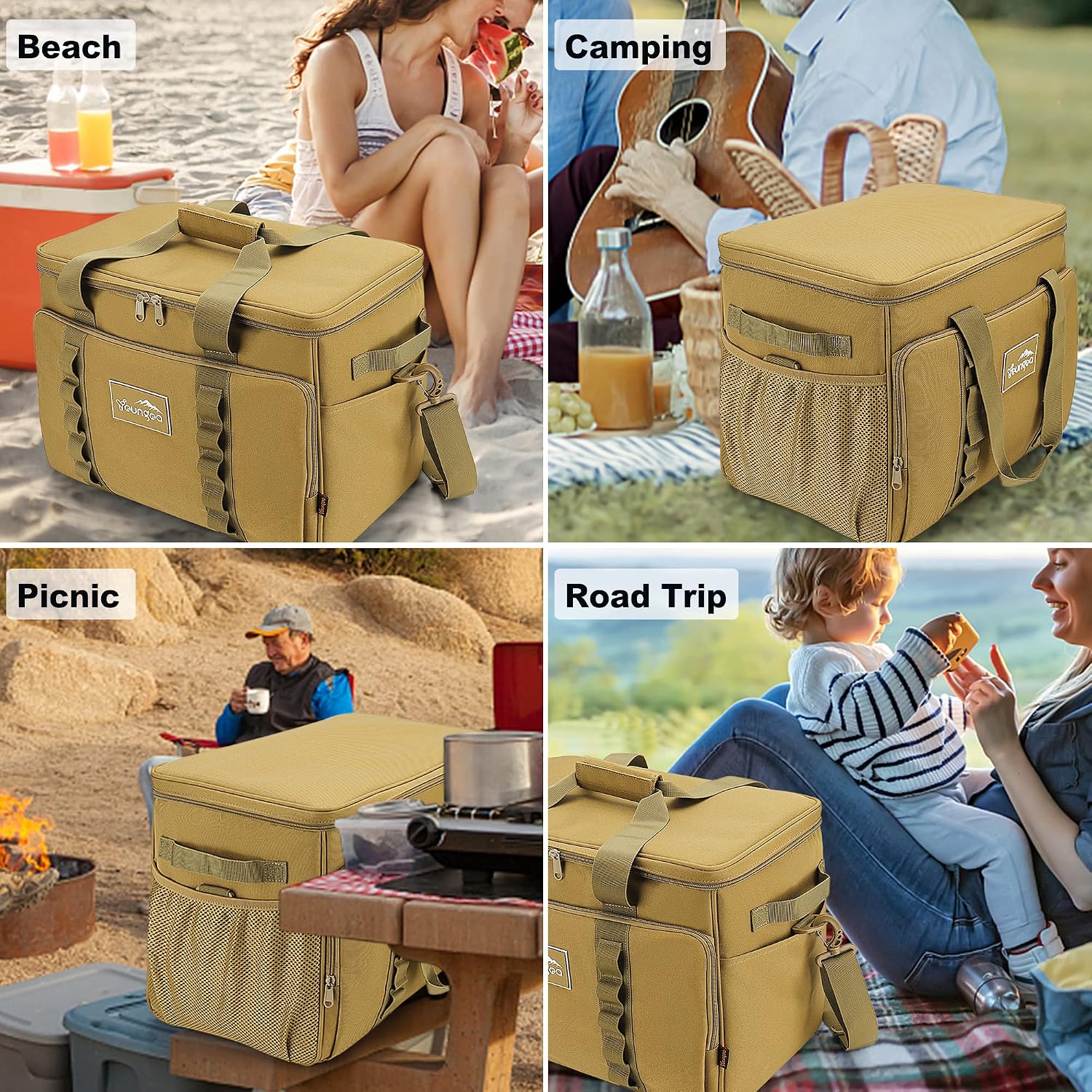 Thumbnail 6 de Youngoa Sac Isotherme 30L – Grand Sac Glacière Pliable et Étanche, 40 x 26 x 31 cm