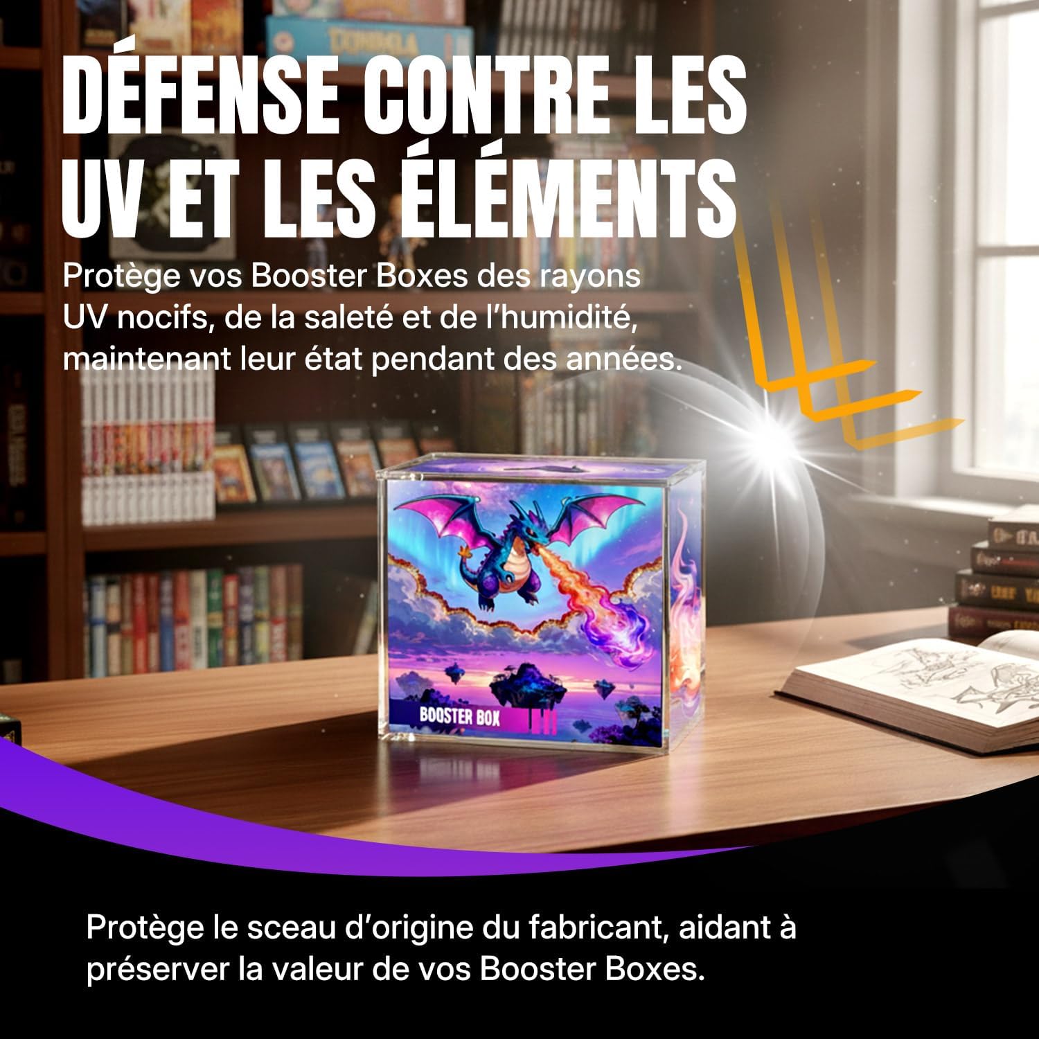 Detalle de Wigearss Boîte Magnétique pour Booster Box 13,8×12,5×7,7 cm