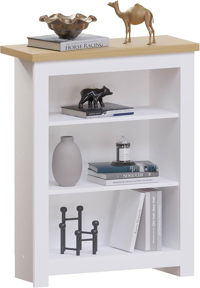 Detalle de Estantería Arlington Vida Designs 💠 Moderna, 3 Niveles Blanca