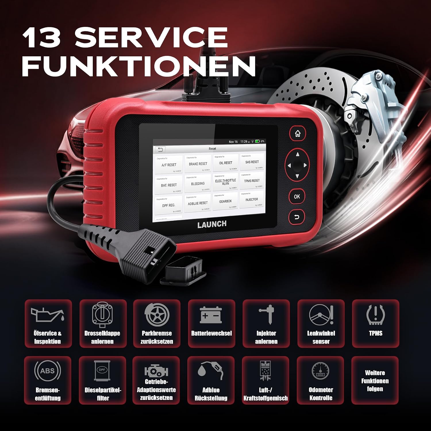 Thumbnail 4 de LAUNCH CRP129 EVO+ V3 OBD2 Diagnosegerät
