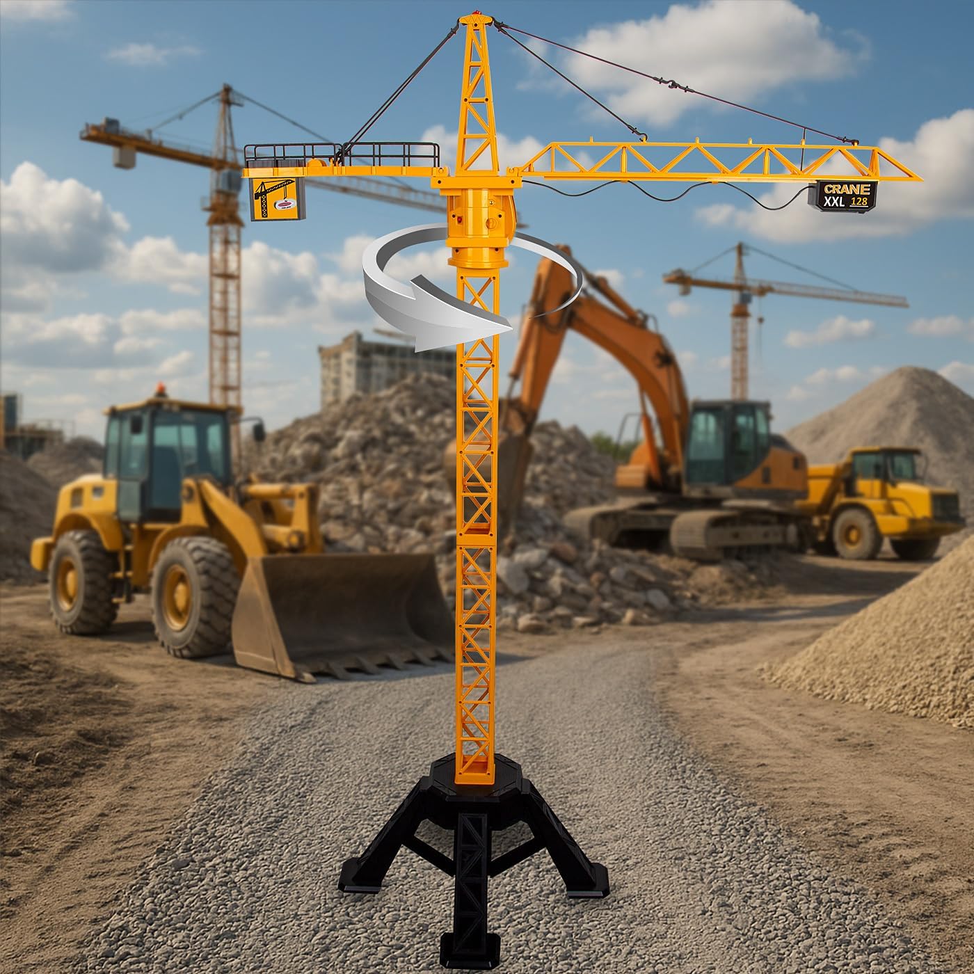 Thumbnail 5 de JAMARA 406320 Crane XXL 128 – dźwig wieżowy 2,4 GHz z metalowym hakiem