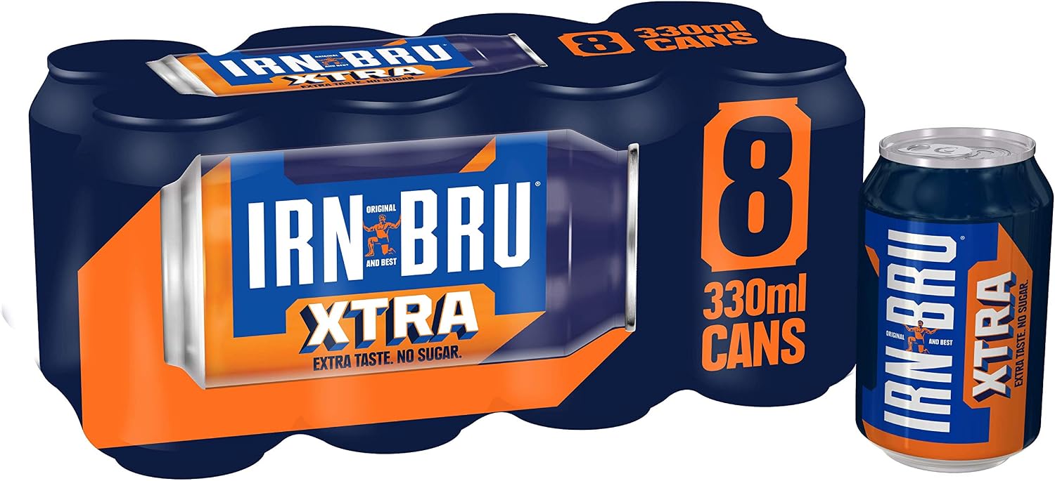Thumbnail 6 de IRN-BRU Zero Carbonated Soft Drink – 24 Pack (330ml Cans)
