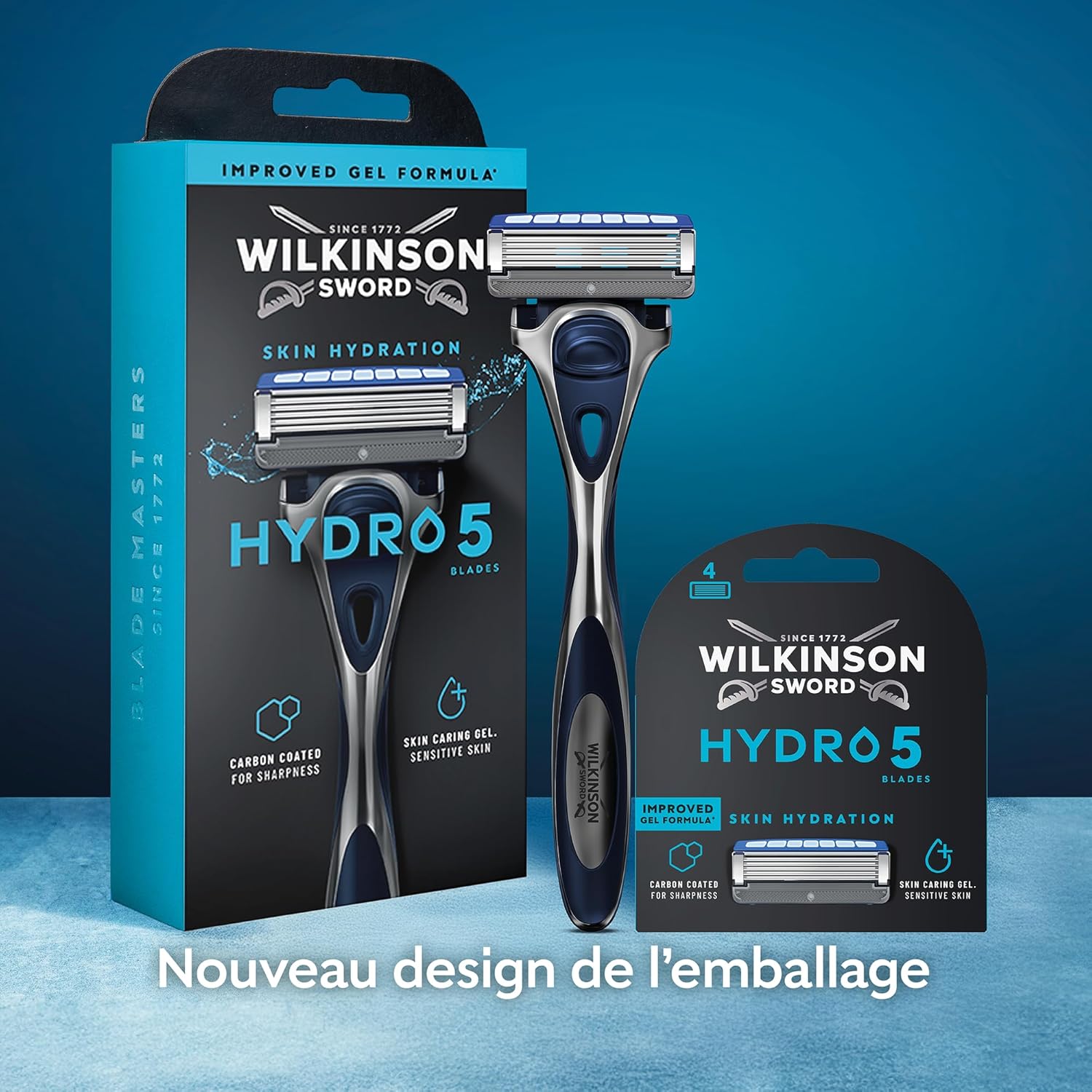 Thumbnail 6 de Wilkinson Sword Hydro 5 – Rasoir homme pack économique avec 9 recharges et hydratation