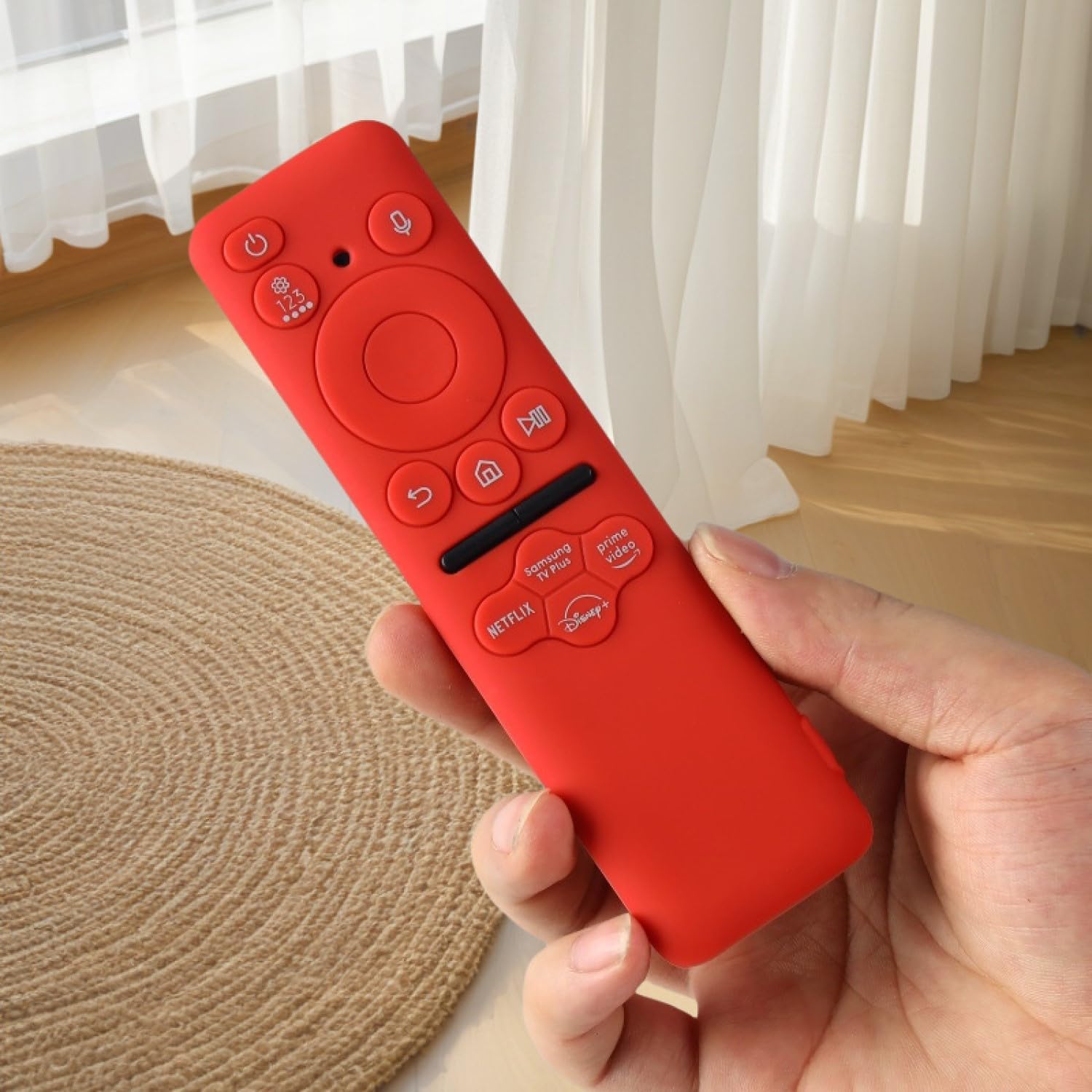 Detalle de Silicone Remote Cover for Samsung BN59-01432A (2023 TM2360E) – Practical Shield for Your Samsung Smart TV Remote