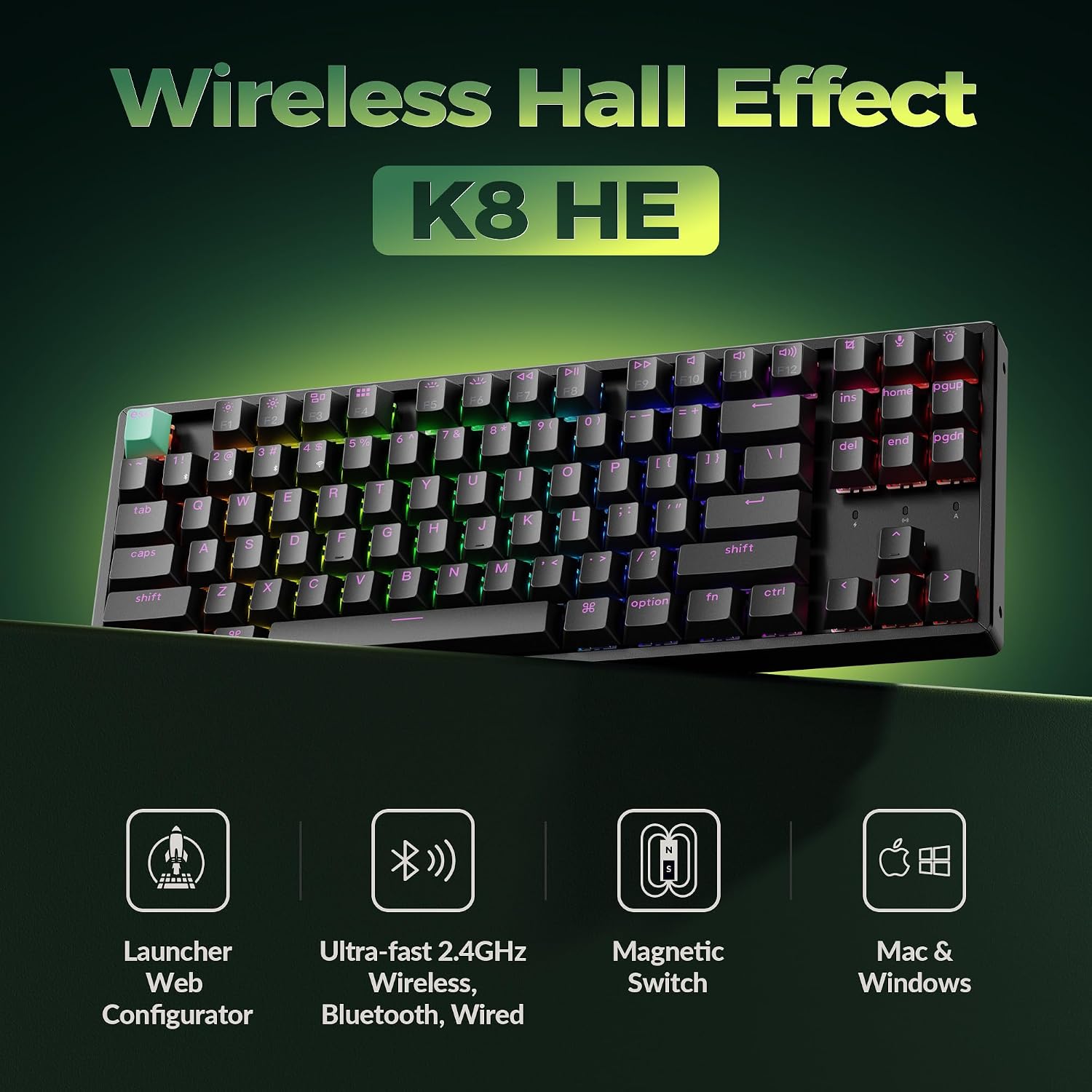 Detalle 2 de Keychron Hall Effect mechanical keyboard