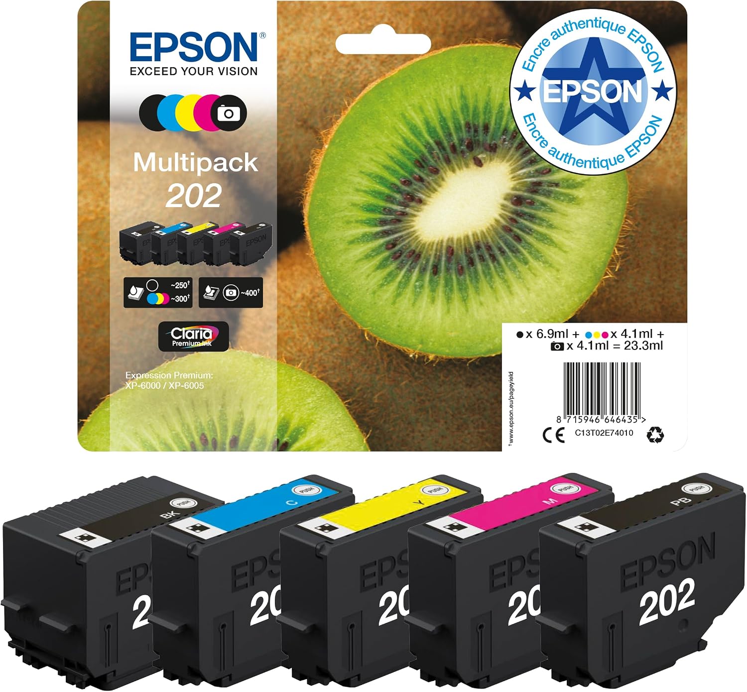 Thumbnail 2 de Epson EasyMail 202 Kiwi Cartouches d'encre
