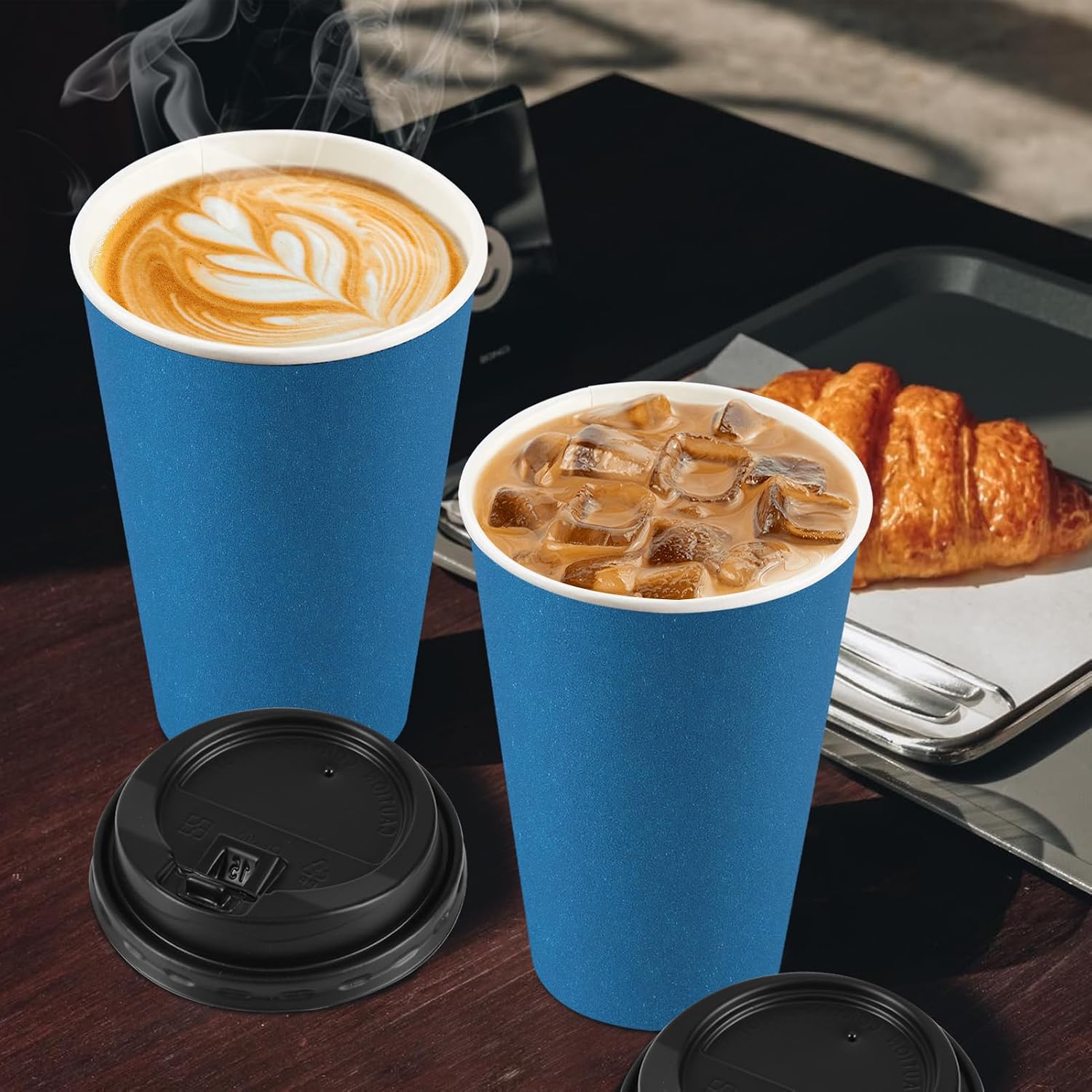 Thumbnail 4 de Clawsoff 16 oz Disposable Coffee Cups Navy